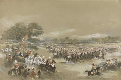 Königliche Überprüfung in Windsor, Königin Victoria und Khedive Ismail Pashe von Ägypten, 26. Juni 1868 von George Bryant Campion